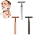 thumbnail image 1 of Portable Men's Manual Razor Ergonomic Design Handle Travel Shaving Tool for Men Teen Boys Face Beards, 1 of 5