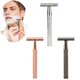 thumbnail image 1 of Portable Men's Manual Razor Ergonomic Design Handle Travel Shaving Tool for Men Teen Boys Face Beards, 1 of 5