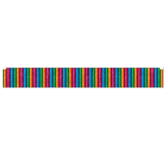 Metallic Fiesta Fringe Banner prtd 1-ply PVC fringe Pack of 12