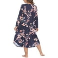 thumbnail image 4 of Loritta Plus Size Nightgowns for Women House Dress Long Sleeve Loungewear Moomoo Nightgowns Sleepwear, XL-5XL, 4 of 6