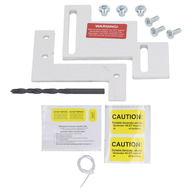 Kit de enclavamiento de generador con espaciado de 1‑1/4 a 1‑1/2 para paneles Cutler Hammer Challenger de 150 A y 200 A