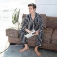 thumbnail image 1 of 2025 New Men's Long Sleeve Silk Satin Classic Printed Pajama Set Luxury Silky Pajamas Sleepwear Set-2025, 1 of 5