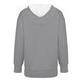 thumbnail image 5 of Chandails d'Hiver Grande Taille pour Femmes Chandail à Capuche à Manches Longues Col Rond Imprimé de Noël Décontracté à la Mode Gris G, 5 of 5