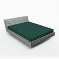 thumbnail image 2 of Ambesonne Forest Fitted Sheet, Nature Tropical Jungle Leafy, King Size, Dark Teal Earth Yellow, 2 of 5