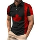 thumbnail image 1 of Camisas de Manga Larga para Hombres Casual Impreso Cuello Girado Abajo, Lado Dividido Botón Abajo Blusa para Al Aire Libre, Diario Y Primavera Verano, 1 of 5