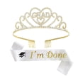 thumbnail image 2 of Klonfd Graduation Party Strap “I’m Done” Alloy Rhinestone Graduation Sash, 2 of 6
