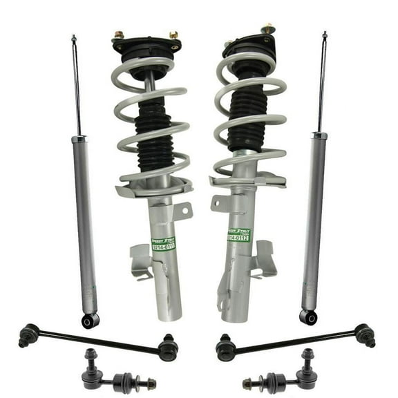 Front Complete Struts Rear Shock Absorbers Sway Bar Links for Mazda 3 2010-2011