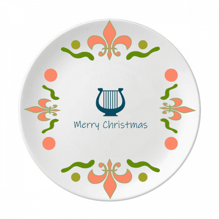 

Happy mas Organ Performance Flower Ceramics Plate Tableware Dinner Dish
