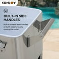 thumbnail image 5 of Sunjoy 80 QT Outdoor Stainless Steel Cooler, 5 of 12