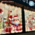 thumbnail image 5 of 9.5" Waving Santa Christmas Window Cling Decal. Waving Santa Claus Christmas Window Decorations. Reusable Non-Adhesive Holiday Christmas Glass, Window and Door Home Decor. Made in America., 5 of 7
