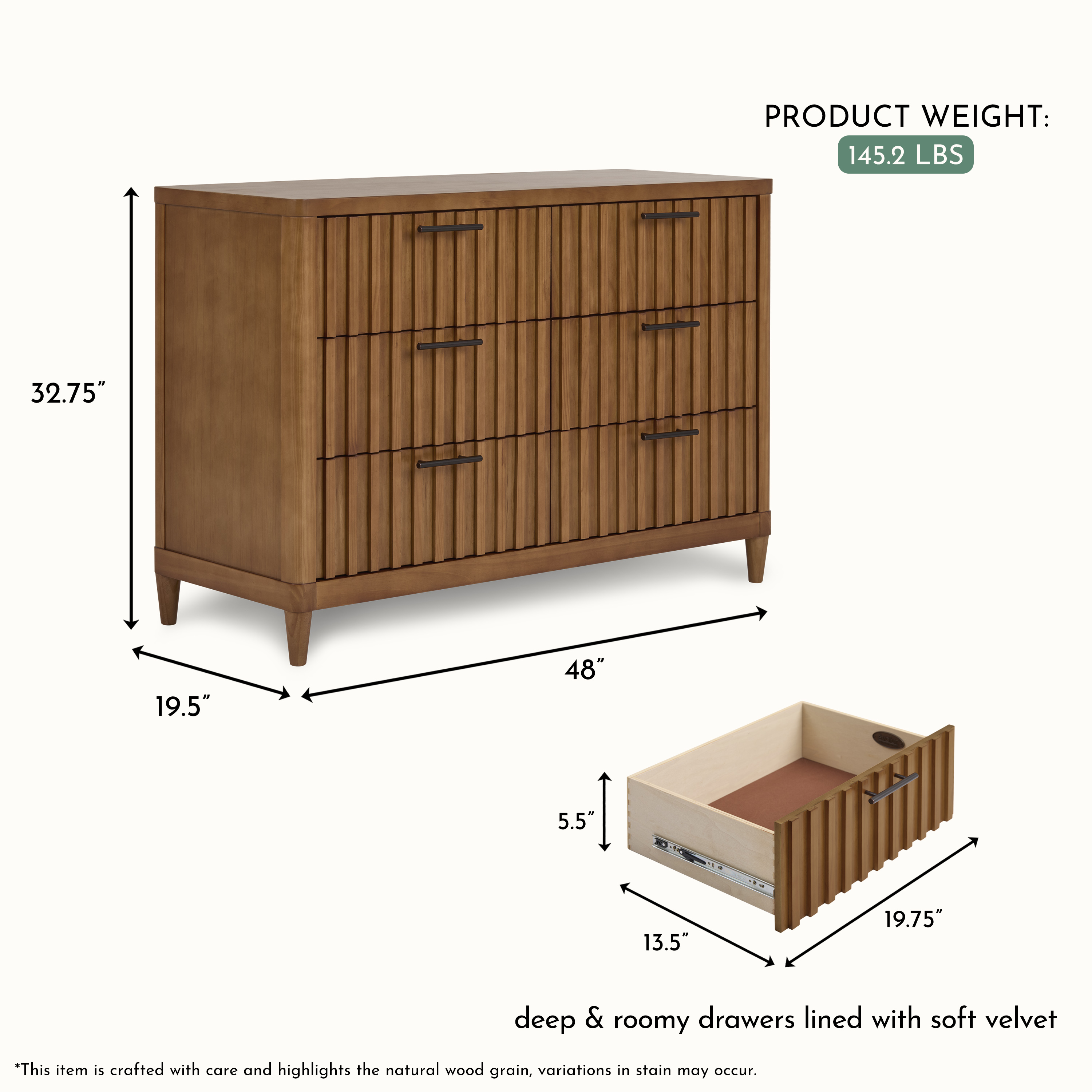 Evolur Flynn Double Dresser, Sedona
