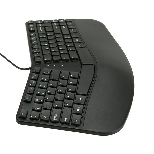 Teclado dividido, teclado ergonómico Teclado silencioso de 87 teclas Teclado de computadora Logre más