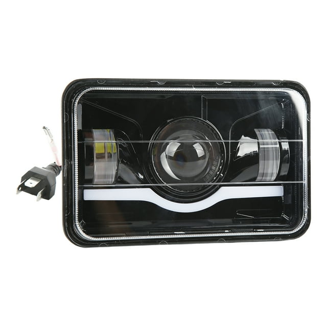 Rectangular LED Headlight, Aluminum Alloy Housing Dustproof LED Headlamp 3600lm 45w High Brightness With DRL For Car Parts