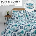 thumbnail image 4 of Jessy Home Coastal Quilt Queen Blue Ocean Beach Bedspread Set Microfiber Bedding Set, 4 of 7