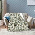 thumbnail image 6 of KLL Fleece Blanket Plush Throw Blanket Skull with Cash ,Soft Fuzzy Cozy Flannel Blanket for Couch Sofa Bed.(80"x60" ), 6 of 7