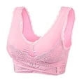thumbnail image 1 of Sujetador deportivo push up de mujer con parte delantera ajustable y escote en V, 1 of 6