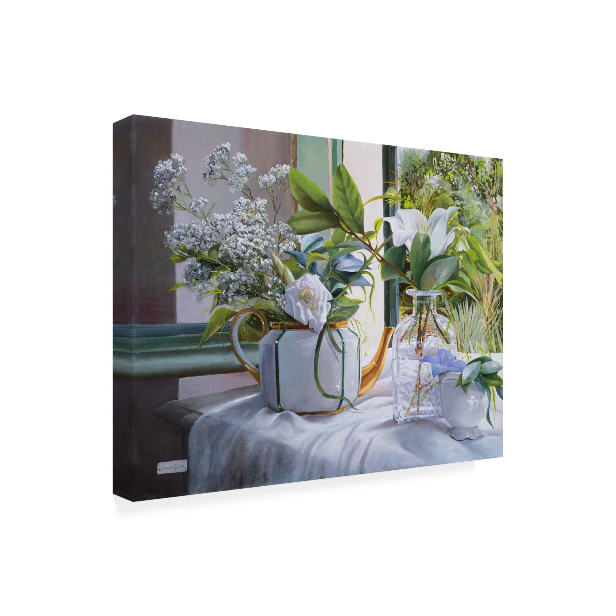 Trademark Fine Art 'La Teiera e la Rosa' Canvas Art by Danka Weitzen