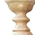 thumbnail image 3 of 24" Natural Solid Wood Floor Pillar Candle Holder, 3 of 6