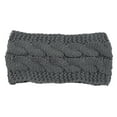 thumbnail image 1 of Qarigey Diademas para invierno y otoño, Protector de cabeza de ganchillo a prueba de viento, orejeras gruesas ajustables para mujer, Accesorio para el cabello Gris oscuro, 1 of 6