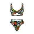 thumbnail image 4 of Daiia Balls Women's Bikini Set Two Piece Swimsuit High Waisted Bikini Adjustable Straps Bikini Perfect for Beach, Pool, and Summer Vacation-XX-Large, 4 of 9