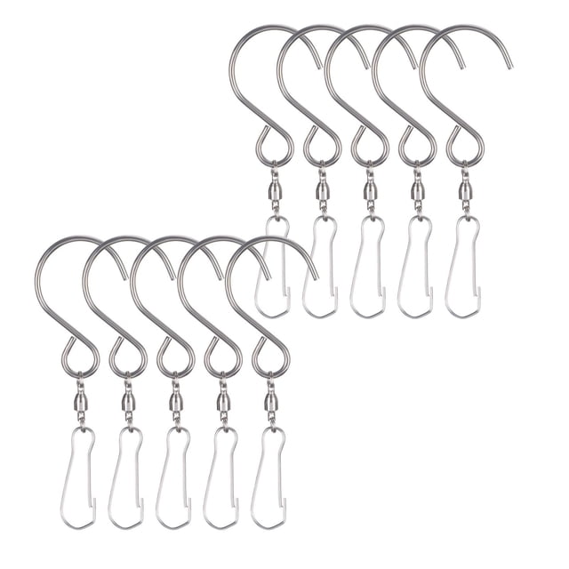 WIFKLSIIPG Crochet de Carillon Éolien en Métal Crochet de Rotation Libre en Acier Inoxydable Petit Crochet