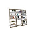 thumbnail image 2 of Manhattan Comfort Carpina 3 Piece Floating Ladder Bookcase in Oak, 2 of 2