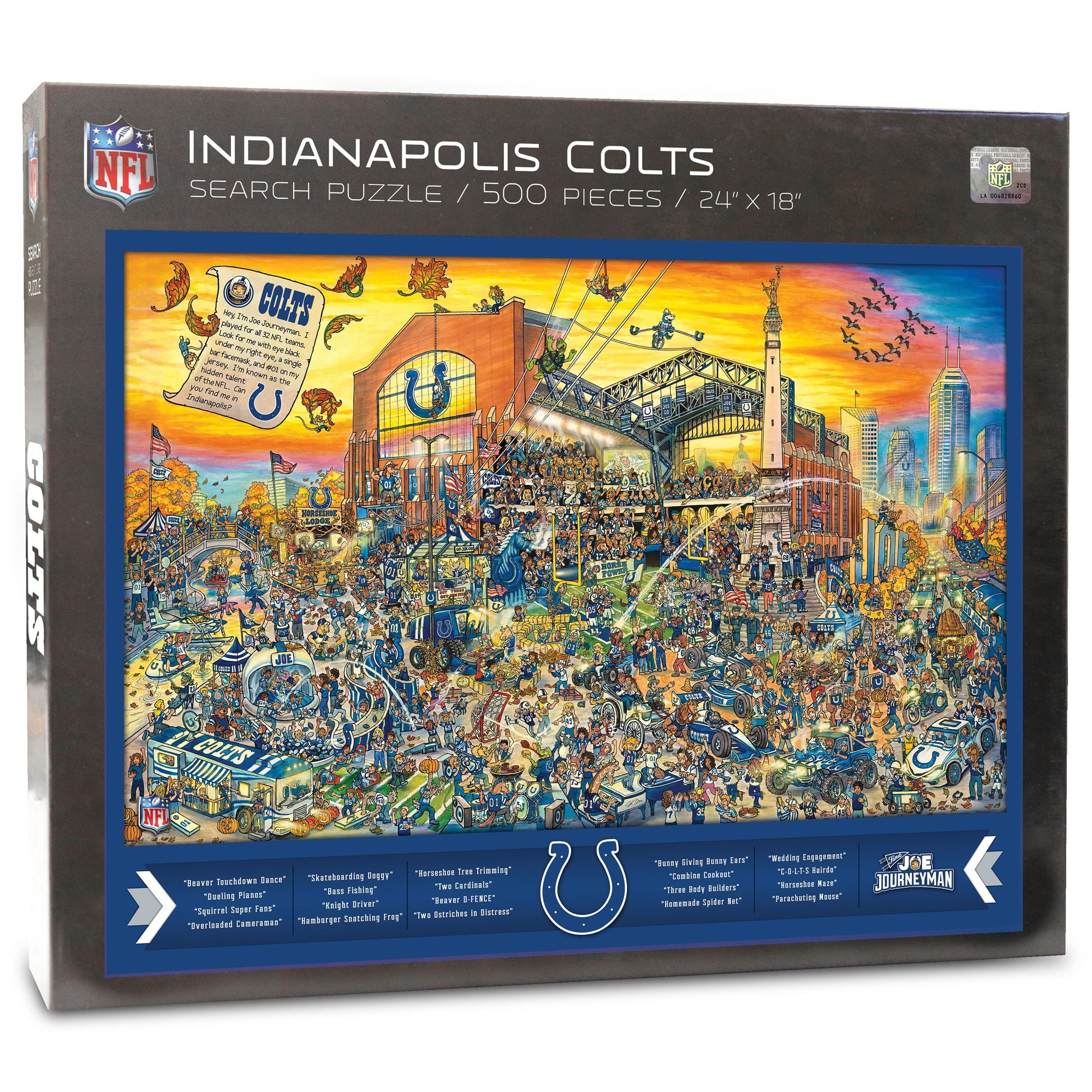 YouTheFan NFL Indianapolis Colts Joe Journeyman Puzzle - 500 PC