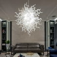 thumbnail image 2 of Longree Luxury Chandeliers Modern Hand Blown Glass Art Chandelier Ceiling Light Hanging Pendant Chandelier Light Fixture Decoration for Bedroom Indoor Lighting Dining Room (Customizable Size & Color), 2 of 8