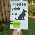 thumbnail image 6 of Dog Poop Warning Sign with Bag Holder - I Saw It Please Clean Up Your Pet Poop Insert Sign - Funny Yard Decoration for Dog Owners - Durable and Weather, 6 of 9