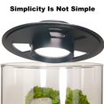 thumbnail image 3 of Terrario de vidrio AREPK de 25 cm de alto con luz LED de cultivo de 10 W, 3 of 6