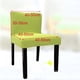 thumbnail image 4 of Cubierta de Asiento de Taburete de Sil de Respaldo Corto Universal con Banda Elástica para Boda, Cocina, Comedor, Bar, Club, Recepciones, Dec Verde Sunnimix Silla de comedor Slipcover, 4 of 5