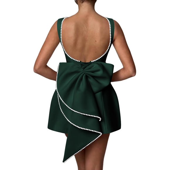 Vestido de cóctel Aosadin Formal para mujer satinado Peacock 22W