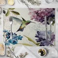 thumbnail image 3 of 2024 Placemat Cartoon Colorful Bird Pattern Linen Fabric Table Mats Family Dinner Tableware Kitchen Table Mat, 3 of 7