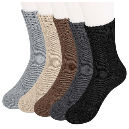 

Bkolouuoe Flat Foot Socks Women s Thermal Socks Casual Comfort Warm Winter Socks Mid Tube Terry Socks Referee Knee Socks