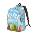 thumbnail image 2 of Daiia Happy Easter Vintage Canvas Backpack for Men and Women ,Hiking Backpack,Travel Laptop Bag for School,Large Capacity Backpack, 2 of 8
