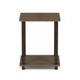thumbnail image 6 of Furinno Engineered Wood Simplistic End Table in Walnut/Brown (Set of 2), 6 of 6