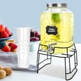 thumbnail image 1 of Dispensador de bebidas de vidrio DD&HAPP de 7,6 L con soporte e infusor, 1 of 6