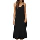 thumbnail image 1 of Vestido Largo de Hombro sin Mangas Cómodo sin Mangas Vestido Sólido de Cuello Redondo para Verano Y Primavera Vestido Casual Pantalones para Mujeres, 1 of 7