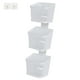 thumbnail image 2 of Cesta colgante para condimentos, cesta de almacenamiento para dormitorio, restaurante, cocina Tres capas blancas, 2 of 9