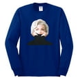 thumbnail image 2 of Wild Bobby, Hip Marilyn Monroe Portrait Classic Beauty Pose, Famous People, Men Long Sleeve Shirt, Royal, 3X-Large, 2 of 4