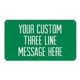 thumbnail image 2 of Three Line Message Tin Sign, 2 of 6