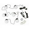 6 Globe Bright White LED SOLAR Powered Umbrella Lights