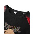 thumbnail image 5 of Hirigin Family Matching Christmas Pajama Set, Reindeer Long Sleeve Tops Elastic Waist Plaid Pants, 5 of 9