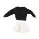 thumbnail image 2 of 1/12 Cabresco de la manga larga y falda de la falda del hombro del hombro para figuras de acción de 6 pulgadas Accesorios de ropa de muñeca BJD top negro, 2 of 8