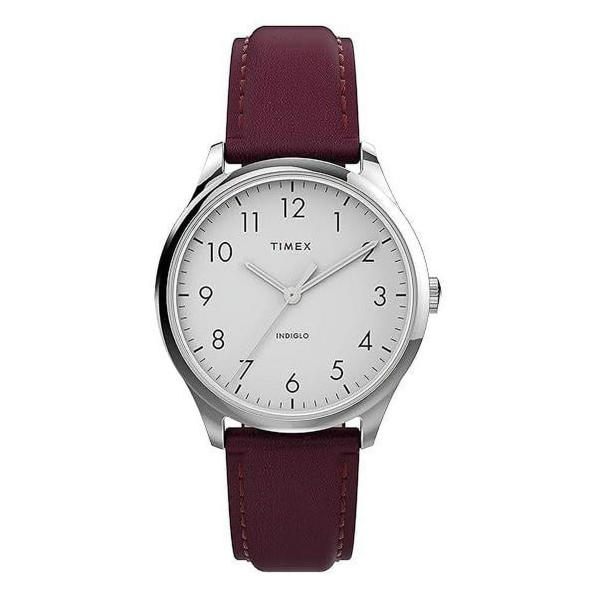 Timex TW2R88200 Men s Waterbury Cream Dial Strap Chronograph Watch Walmart