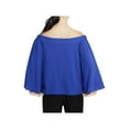 thumbnail image 2 of Rachel Roy Womens Simple Knit Blouse, Blue, Medium, 2 of 2
