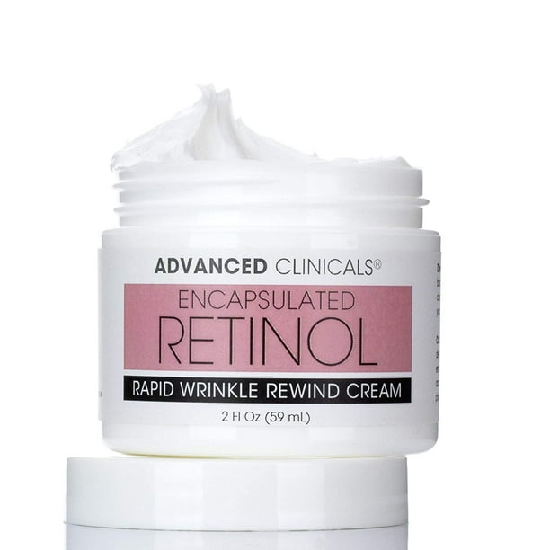 Crema Antiarrugas de Retinol Encapsulada Advanced Clinicals Loción Facial Natural para Líneas de Expresión 2 Fl Oz Advanced Clinicals AC-854532