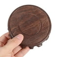 thumbnail image 4 of MRLESS Round Wood Plant Stand, Multi-Functional Wood Riser Display Base for Flower Pots, Teapots, Vases, Bonsai, Fish Tanks 11.5X10cm, 4 of 8