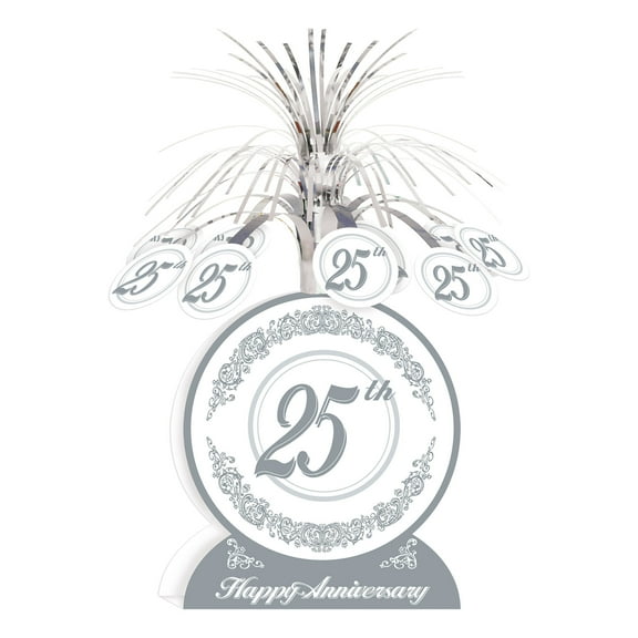 25th  Anniversary Centerpiece, 13", (2/Pkg)