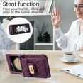 thumbnail image 6 of Dteck for Samsung Galaxy Z Flip 5 Crossbody Wallet Case,  Crossbody Shoulder Adjustable Strap Shockproof Card Pocket Slots Soft PU Leather Slim Phone Case for Galaxy Z Flip5 5G 2023,Deep Purple, 6 of 9
